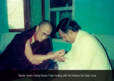 Dr. Pankaj Naram Pulse Healing with His Holiness the Dalai Lama