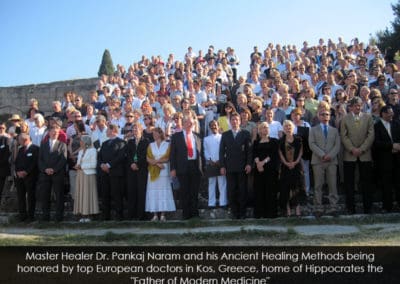 Master Healer  Naram and his Ancient Healing Methods being honored by top European Doctors in Kos, Greece