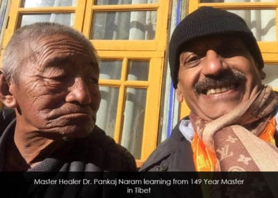 Dr. Pankaj Naram learning from 149 Year Master in Tibet