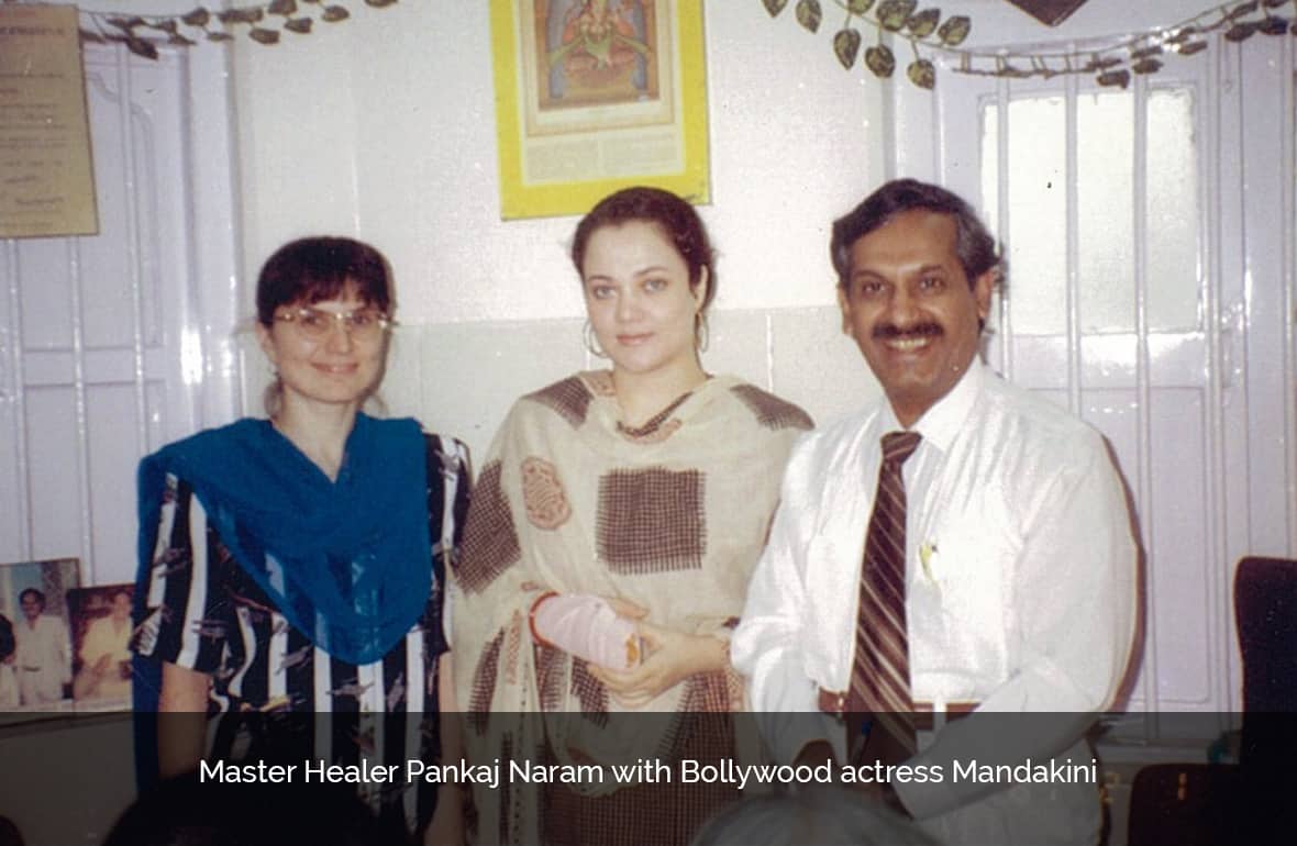 Dr. Pankaj Naram with Bollywood actress Mandakini