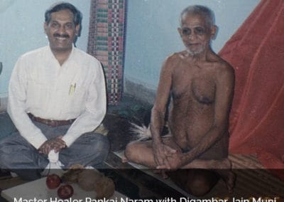 Dr. Pankaj Naram with Digambar Jain Muni
