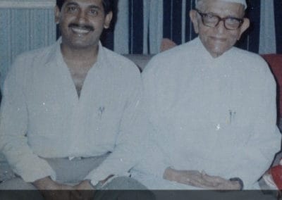 Dr. Pankaj Naram with Former Prime Minister of India and Independence Activist Morarji Desai