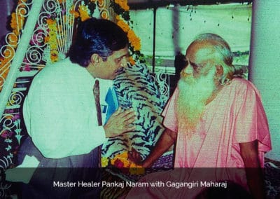Dr. Pankaj Naram with Gagangiri Maharaj