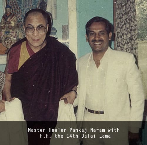 Dr. Pankaj Naram with H.H. the 14th Dalai Lama