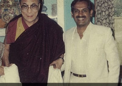 Dr. Naram with H.H. the 14th Dalai Lama