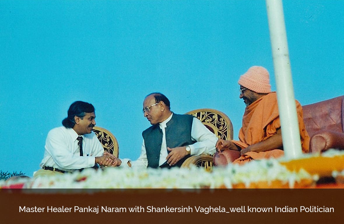 Dr. Pankaj Naram with Shankersinh Vaghela well known Indian Politician