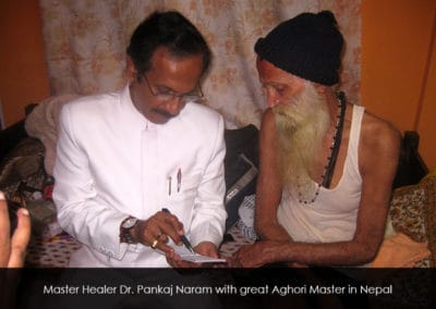 Dr. Pankaj Naram with great Aghori Master in Nepal